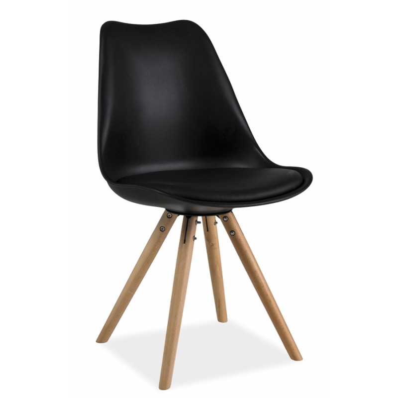 chaise scandinave dsw design eames 4 pieds bois erie