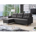 Canapé d'angle convertible Milowa scandinave