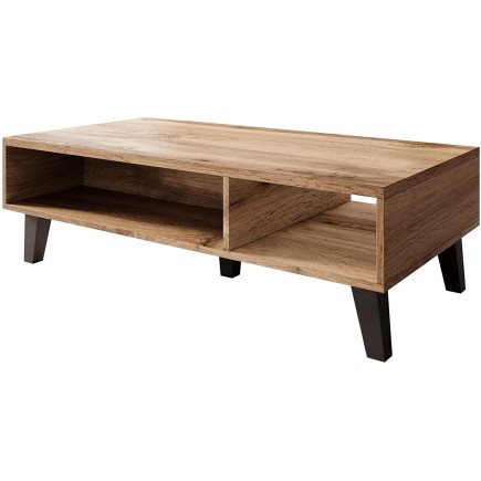 NORI - Table Basse - Wotan/Noir style industriel
