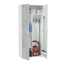 MULTIUSOS Armoire 2 portes gris et blanc