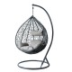 Fauteuil de jardin suspendu avec armature et coussin. Oeuf suspendu