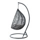 Fauteuil de jardin suspendu avec armature et coussin. Oeuf suspendu