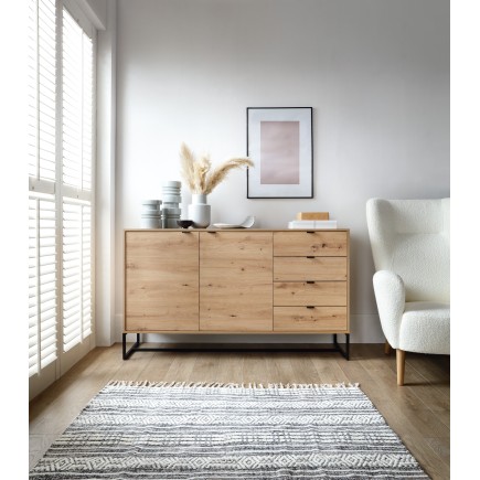 Commode 153 cm AMBRE pieds métal