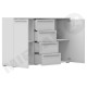 Commode BERGAM 4 tiroirs et 2 portes avec LED 