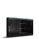 Commode BERGAM 4 tiroirs et 2 portes avec LED 
