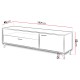 SOUL - Meuble TV 180 cm avec tiroir style industriel