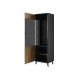 SOUL - Vitrine 1 porte haute 60 cm style industriel