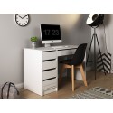 Bureau ADA 120 cm 5 tiroirs blanc