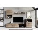 Ensemble meuble TV HILO style industriel couleur bois ou blanc