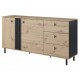 Commode industrielle 2 portes 3 tiroirs MADISI 165 cm