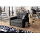 Fauteuil convertible VIVAL I en tissu beige ou gris