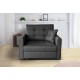 Fauteuil convertible VIVAL I en tissu beige ou gris