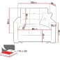 Fauteuil convertible VIVAL I