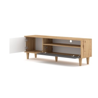 Meuble TV BOLANIA style naturel