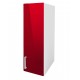 Meuble de cuisine colonne haut 1 porte 40 cm OXANE laqué brillant avec 2 étagères