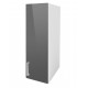 Meuble de cuisine colonne haut 1 porte 40 cm OXANE laqué brillant avec 2 étagères
