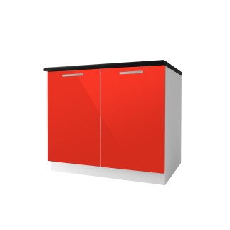 Meuble bas de cuisine 2 portes 100 cm TARA