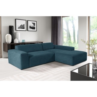 Canapé d'angle MODULI en tissu bouclette