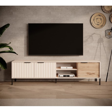 Meuble TV RAVIA 203 cm beige