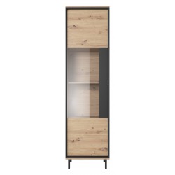 Vitrine Nestia 1 porte style industriel