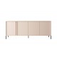 Commode Dastia 203 cm 4 portes couleur beige