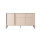 Commode Dastia 153 cm 3 portes 2 tiroirs couleur beige