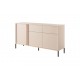 Commode Dastia 153 cm 3 portes 2 tiroirs couleur beige