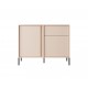 ommode Dastia 103 cm 1 tiroir 2 portes couleur beige