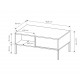 Table basse Dastia couleur beige style doux et chaleureux cosy
