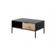 Table basse RAVIA gris style industriel