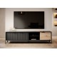 Meuble TV RAVIA 203 cm noire