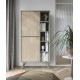 meuble vitrine haute couleur beige ou eucalyptus vert