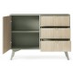 Commode de 106 cm Forest 1 porte 3 tiroirs