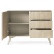 Commode de 106 cm Forest 1 porte 3 tiroirs