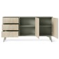 Commode de 158 cm Forest 2 porte 3 tiroirs