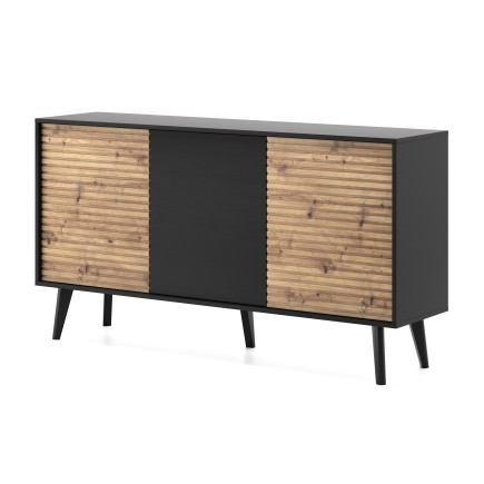Commode 3 portes de 154 cm Willow style industriel