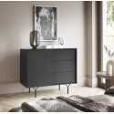 Commode Raven 1 porte 3 tiroirs style Moderne