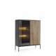 Commode Sento haute 104 cm style industriel avec LED