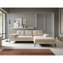 Canapé d'angle convertible ZONDO M en tissu bouclette