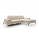 Canapé d'angle convertible ZONDO M en tissu bouclette beige