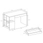 Bureau ANTAK 120 cm blanc mat