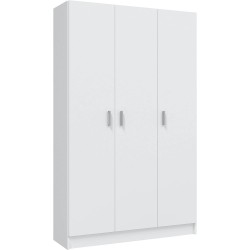 ARMORIO3 - Armoire de rangement 3 portes 109 cm (L) x 180 cm (H) x 37 cm (P) 