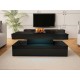 Table basse moderne Lestiro avec éclairage LED