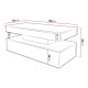 Table basse moderne Lestiro avec éclairage LED