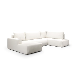 Canapé d'angle panoramique convertible LETTO en U