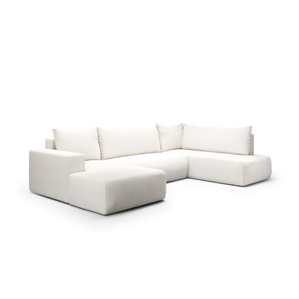 Canapé d'angle panoramique convertible LETTO en U