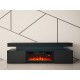 Meuble Tv LESTIRO avec cheminée électrique et éclairage LED