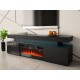 Meuble Tv LESTIRO avec cheminée électrique et éclairage LED