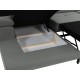 Canapé d'angle convertible TOREZIO Mini en tissu