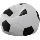 Pouf Akimbo ballon de foot - Coussin d'intérieur couleur blanc et noir